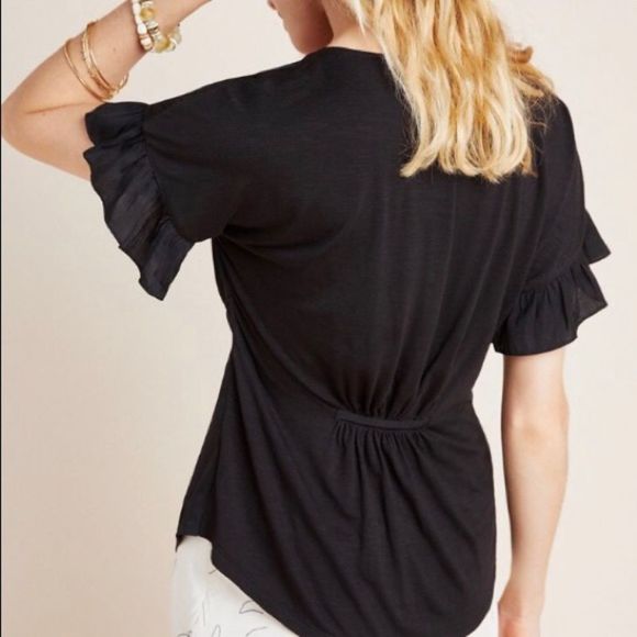 Dolan Pleated Back Buttondown Blouse NWT M - Picture 7 of 8